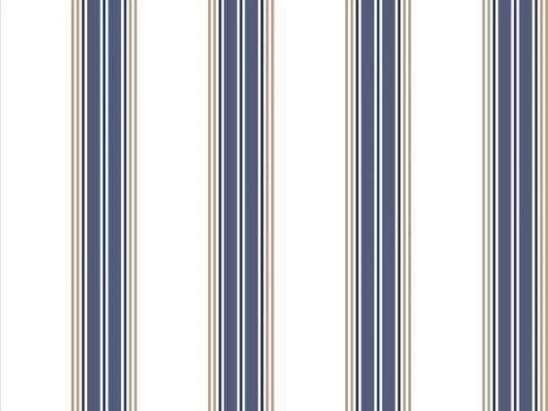Papel de parede listrado branco bege azul marinho 632-1058