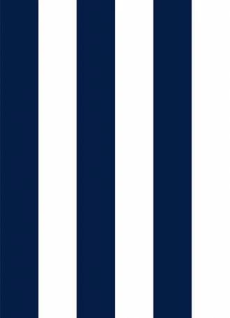 Papel meia parede listrado azul marinho e branco com 10cm