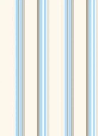 Papel de parede listrado azul claro e creme