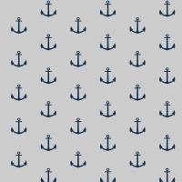 Papel de parede ancora azul marinho e cinza marinheiro 698-1156