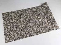 Papel de parede damask preto e bege 712-1186