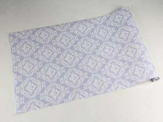 Papel de parede damask arabesco roxo e branco