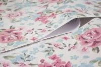 Papel de parede floral de rosas suaves 650-1203