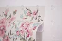 Papel de parede floral de rosas suaves 650-1204