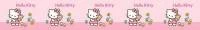 Faixa decorativa rosa da Hello Kitty 735-1217