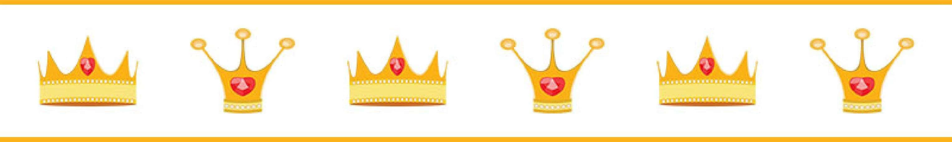 Faixa decorativa coroa de príncipes e reis 744-1235
