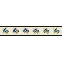 Faixa decorativa Mickey bege e preta 731-1243