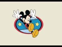 Faixa decorativa Mickey bege e preta 731-1244