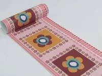 Faixa decorativa rosa com flores 751-1254