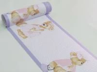 Faixa decorativa ursinhas com bordas lilás 756-1265