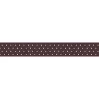 Faixa decorativa poá marrom e rosa 737-1310