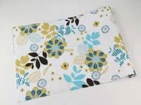Papel de parede retro floral verde 10-1411