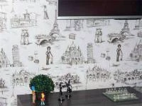 Papel de parede toile de jouy praga paris 709-1434