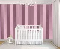 Papel de parede listrado rosa e marrom 442-1438