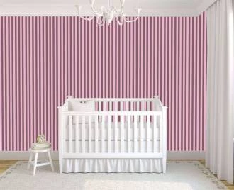 Papel de parede listrado rosa e marrom