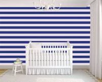 Papel de parede listrado azul royal infantil 797-1450