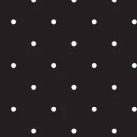 Papel de parede poá preto e branco 798-1458
