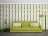 Papel de parede moderno cinza e verde lima 816-1519