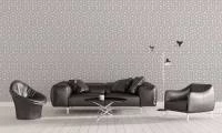 Papel de parede estrelas branco e cinza 815-1525