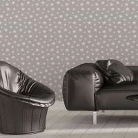 Papel de parede estrelas branco e cinza 815-1526