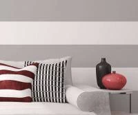 Papel de parede listrado cinza e branco 817-1529
