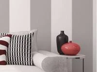 Papel de parede listrado cinza e branco 817-1534