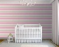 Papel de parede listrado bege branco creme e rosa 471-1551