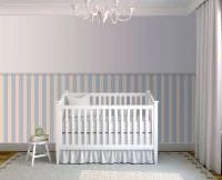 Papel meia parede listrado azul claro e creme 655-1575