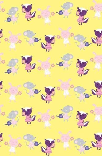 Papel de parede infantil animais