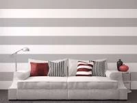 Papel de parede listras largas cinza e branco 860-1622