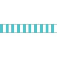Faixa decorativa listrada azul tiffany 863-1635