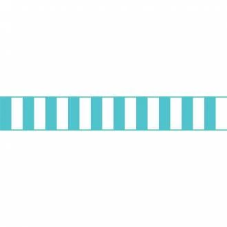 Faixa decorativa listrada azul tiffany