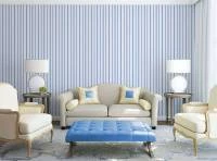 Papel de parede listras em azul bebe e azul marinho 423-1639