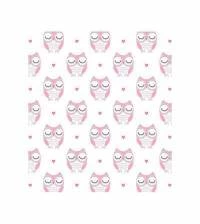 Papel de parede coruja rosa 866-1644