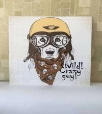 Quadro dog crazy