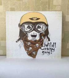 Quadro dog crazy