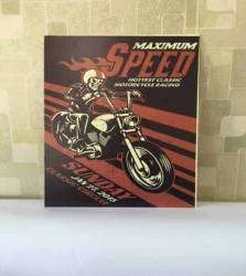 Quadro motoqueiro fantasma vintage