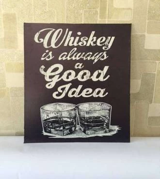 Pôster whiskey é sempre uma boa idéia