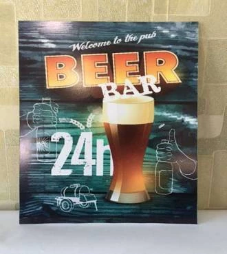 Pôster bem vindo ao pub