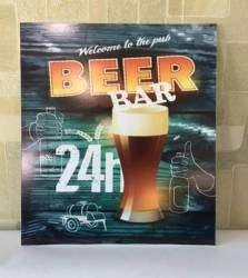 Quadro bem vindo ao pub