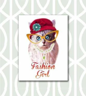Pôster gatinha fashion