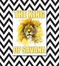 Quadro o rei da savana