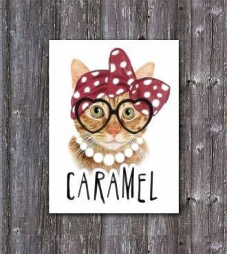 Pôster gatinha caramel