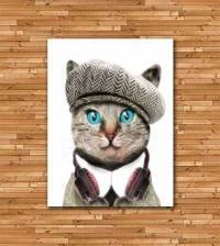 Quadro gato chique