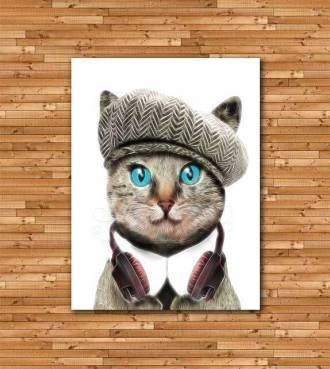Pôster gato chique