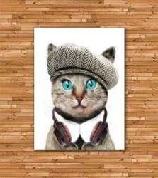 Quadro gato chique
