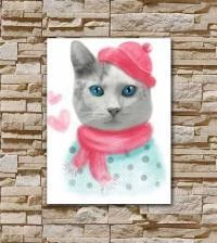 Quadro gatinha linda