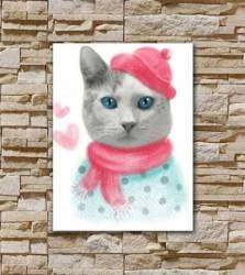 Quadro gatinha linda