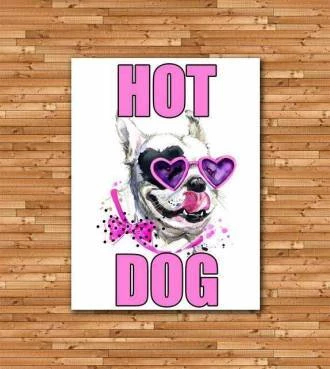 Pôster bulldog hot
