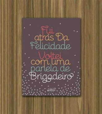 Pôster panela de brigadeiro